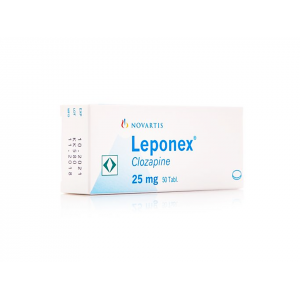 LEPONEX 25 MG ( CLOZAPINE ) 50 TABLETS